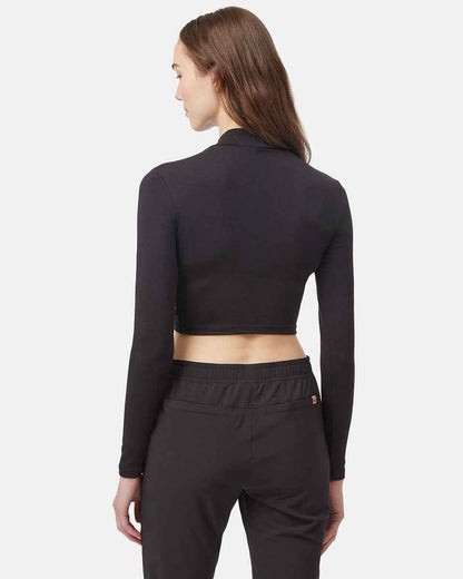 Mockneck Longsleeve Crop