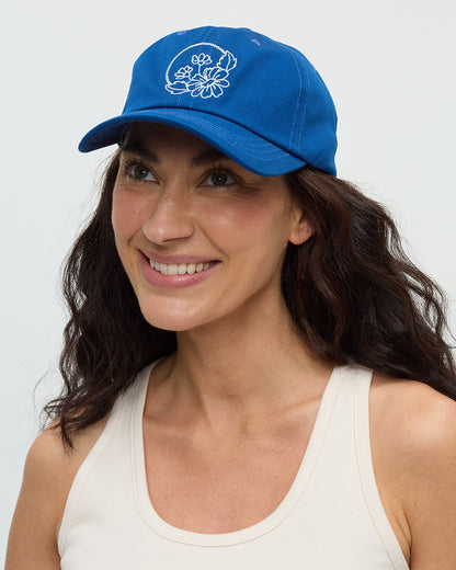 Daisy Embroidery Peak Hat