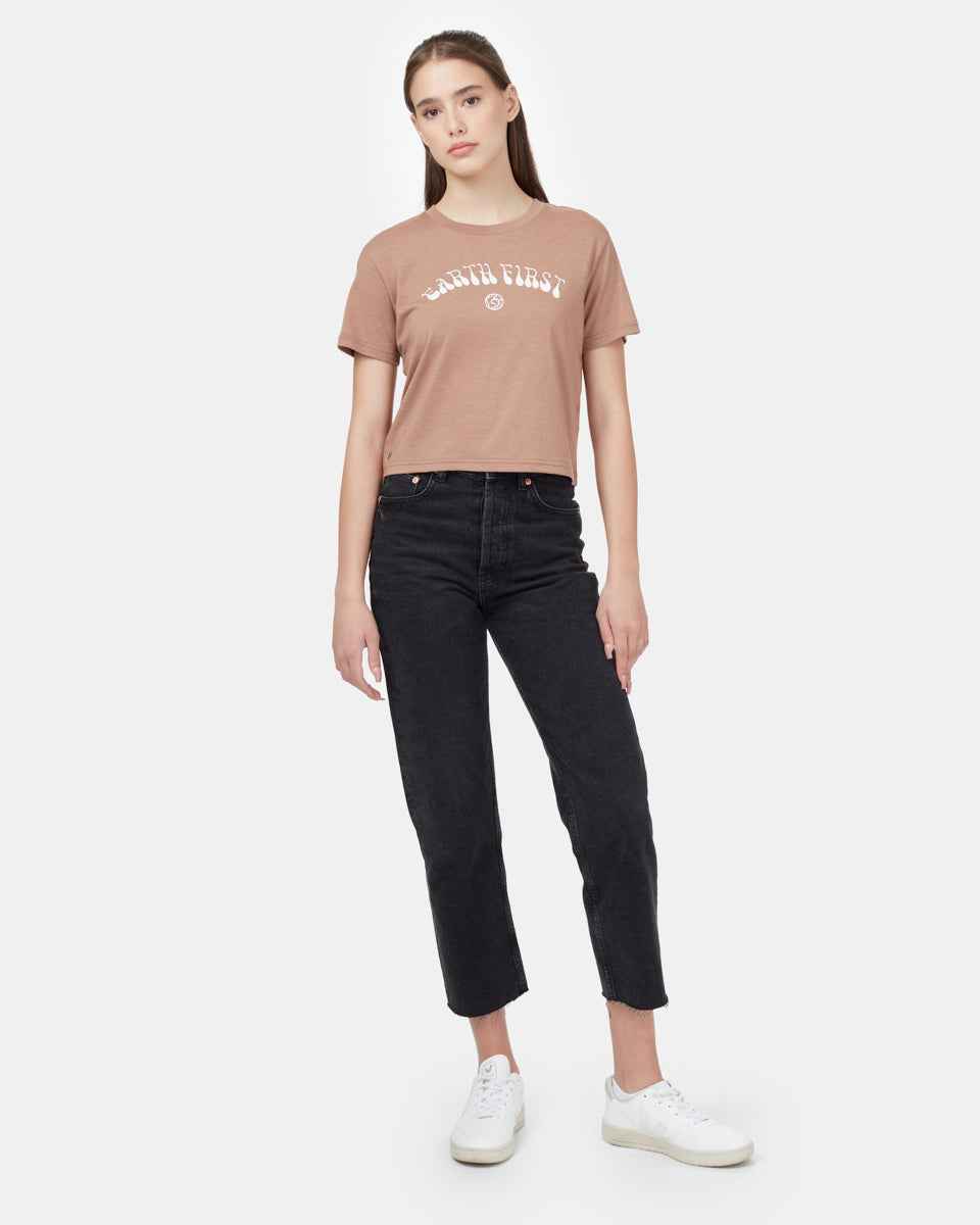 Earth First Cropped T-Shirt