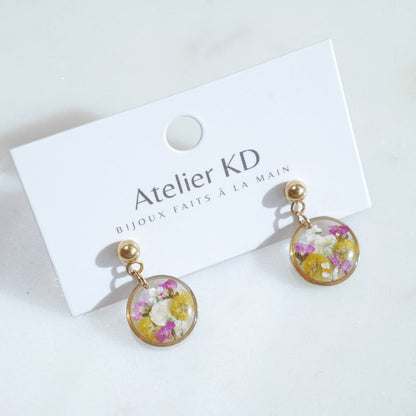 Boucles d’oreilles bouquet - petits ronds