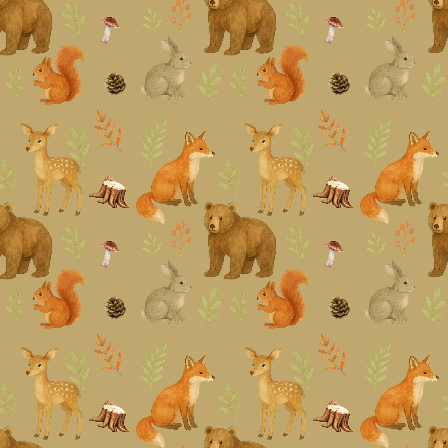 Couverture minky copain des bois 🦊 moyenne