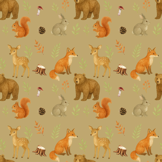 Couverture minky copain des bois 🦊 moyenne