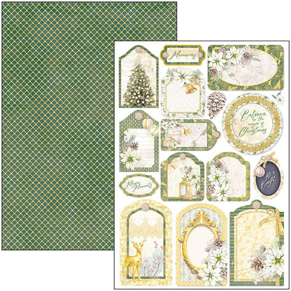 Ciao Bella Sparkling Christmas Creative Pad A4 9/Pkg