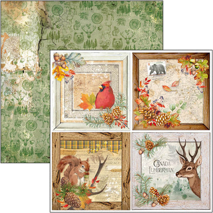 Ciao Bella Into The Wild Paper Pad 8"x8" 12/Pkg