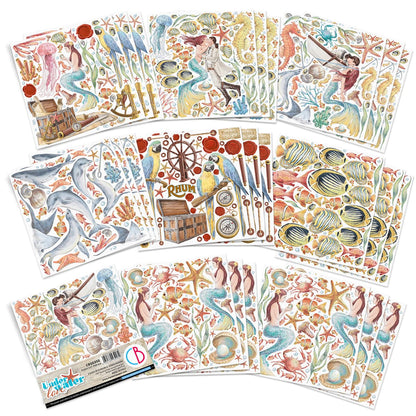 Ciao Bella Underwater Love Fussy Cut Pad 6"x6" 24/Pkg