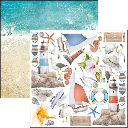 Ciao Bella Summer Breeze Fussy Cut Pad 6"x6" 24/Pkg