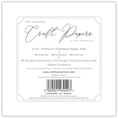 Baroque 6x6 Premium Paper Pad