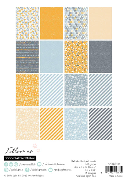CCL Paper Pad Snow Is Falling Friendz 210x148x9mm 24 SH nr.122