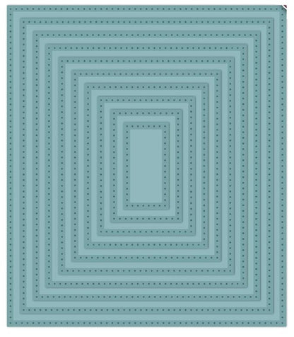 Noble Double Pierced Rectangles - Set B Die