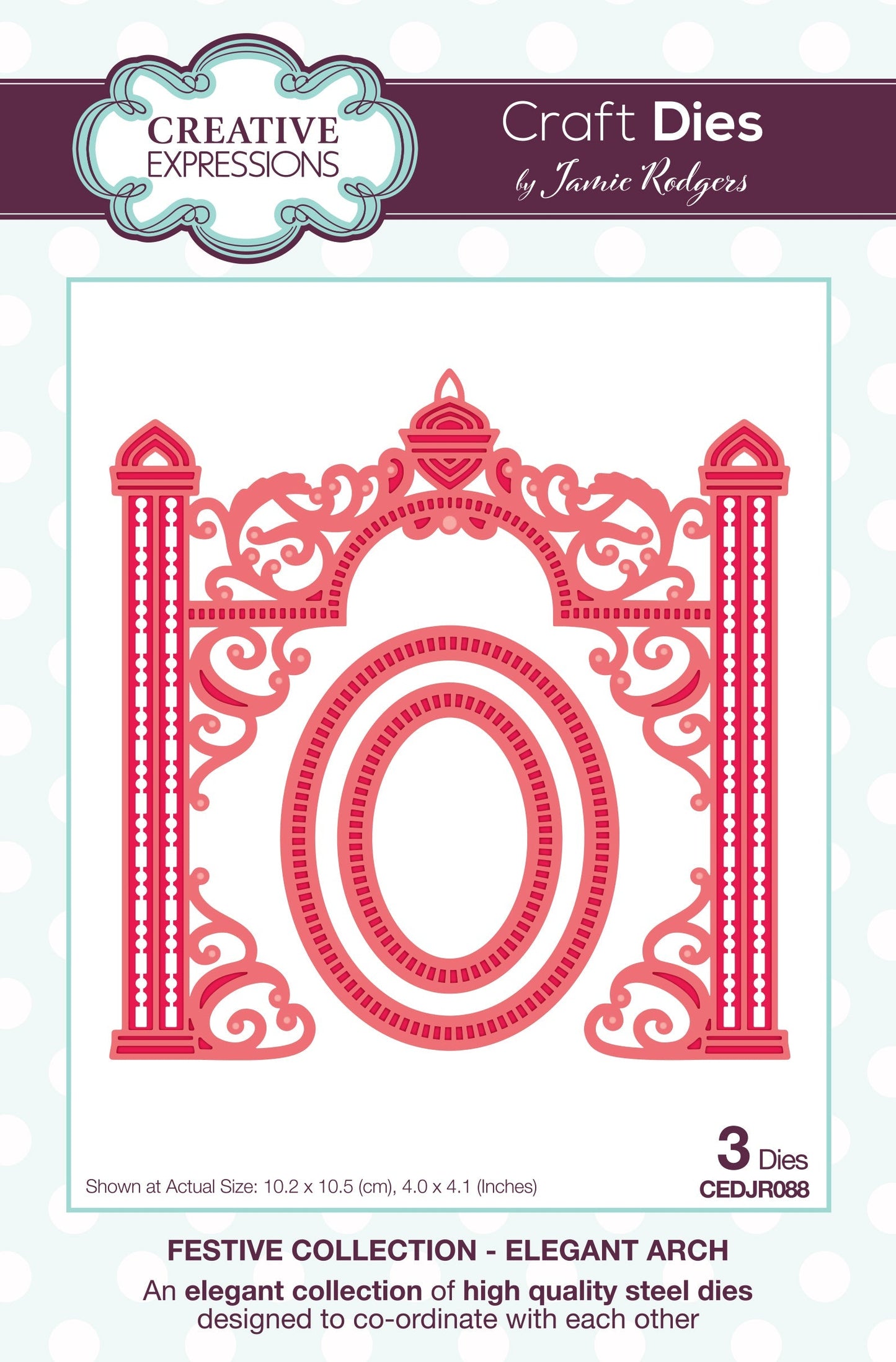 Creative Expressions Jamie Rodgers Elegant Arch Craft Die