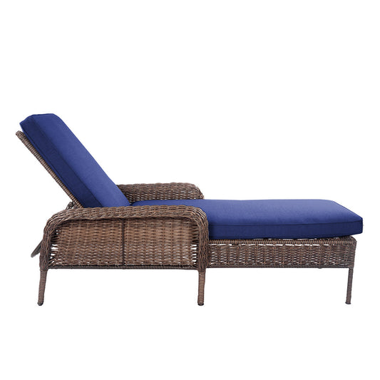 Cambridge Wicker Outdoor Chaise Lounge - AURABAGS SHOP