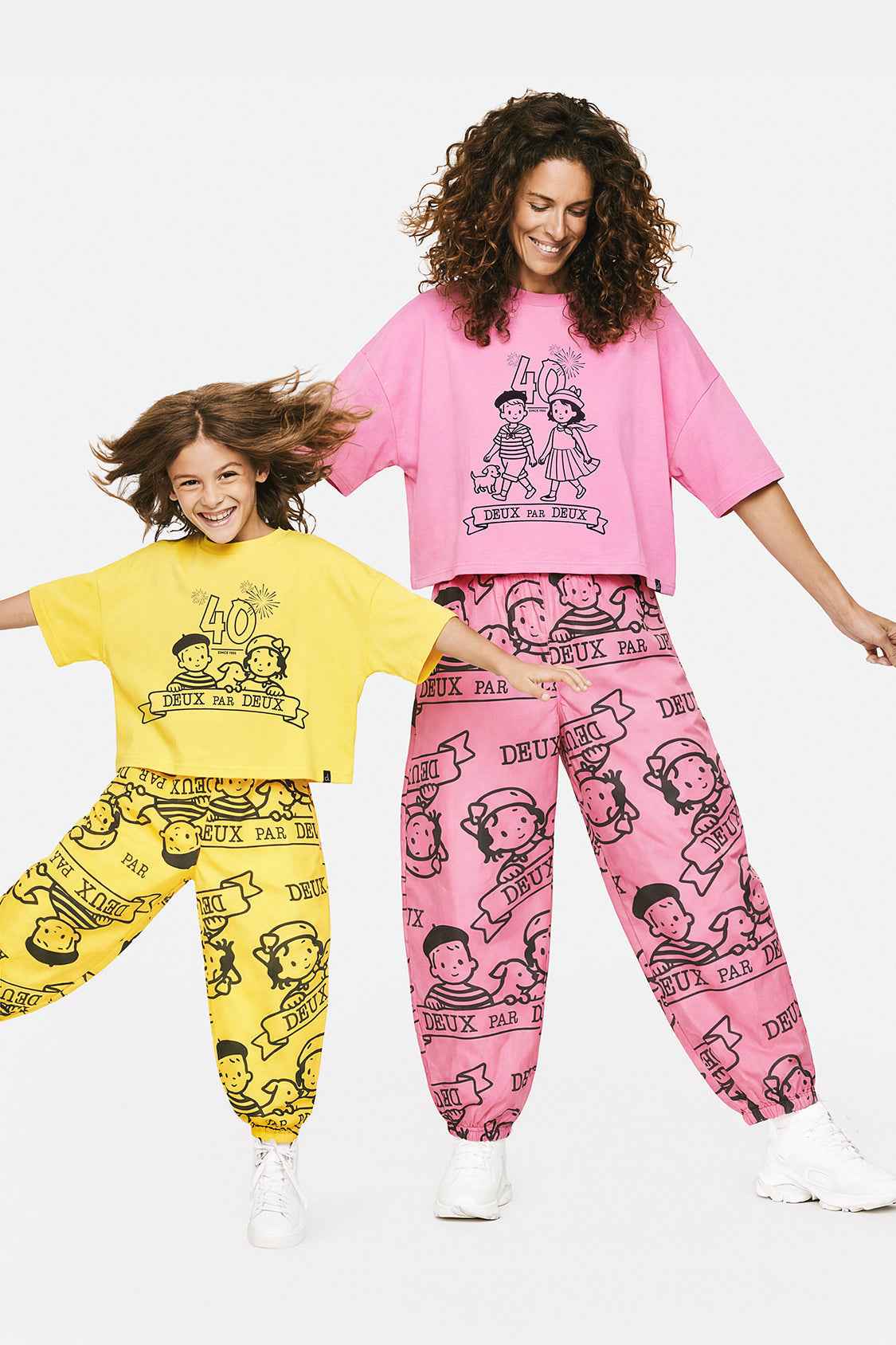40th Anniversary Adult Printed Poplin Pant Soft Pink
