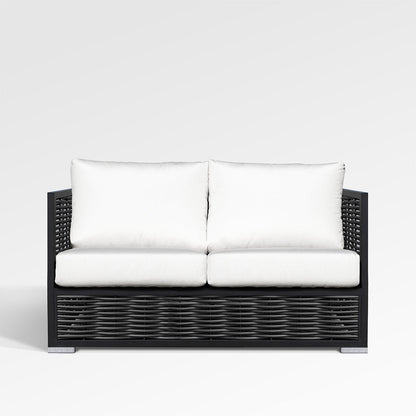 Chestnut Loveseat with Sunbrella® Cushions