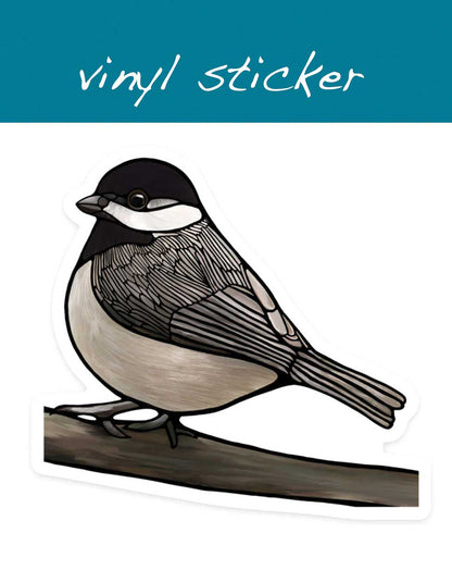 Vinyl Sticker - Black-Capped Chickadee