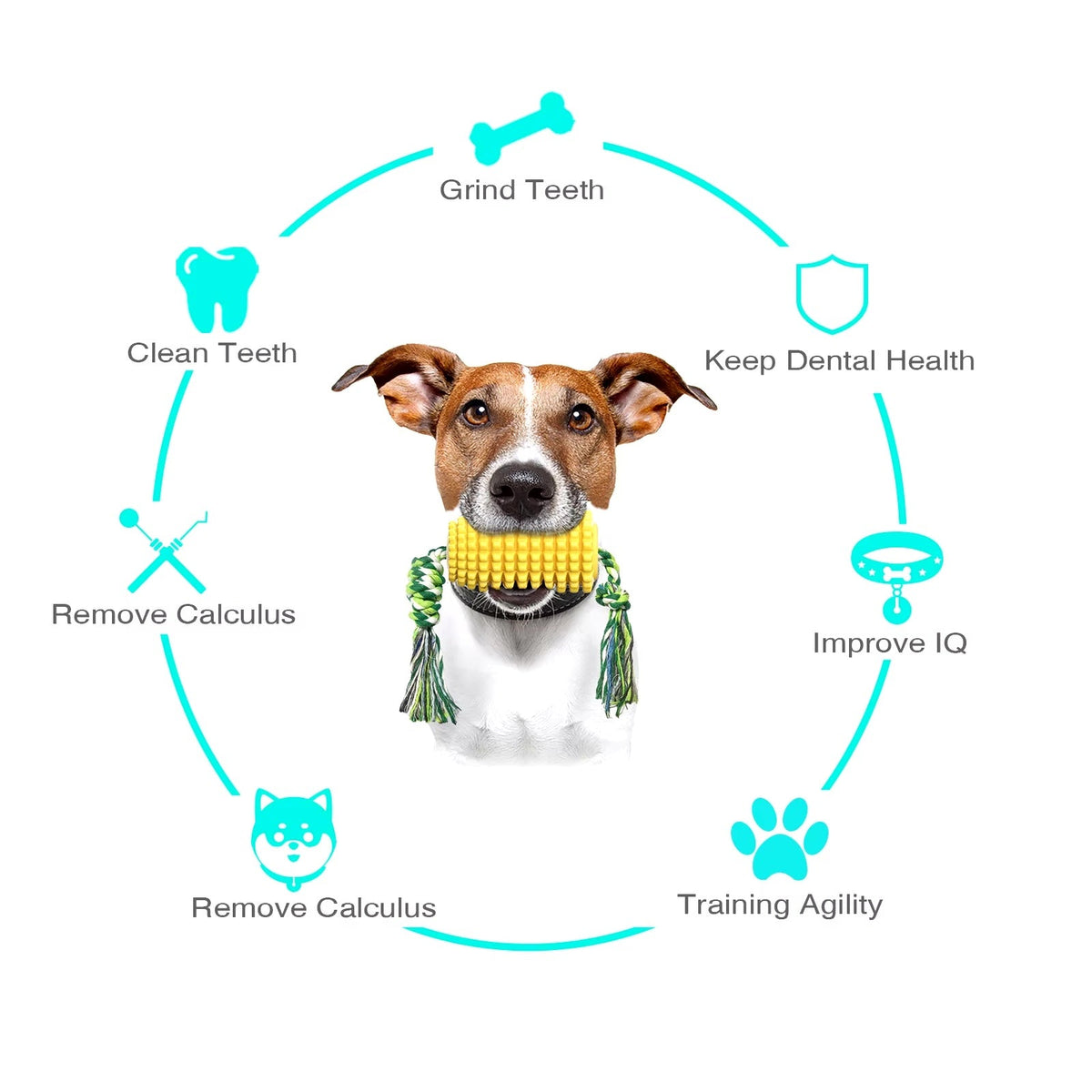 Corn Dog Chew Toy for Aggressive Chewers