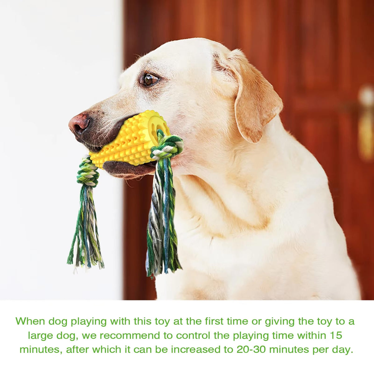 Corn Dog Chew Toy for Aggressive Chewers
