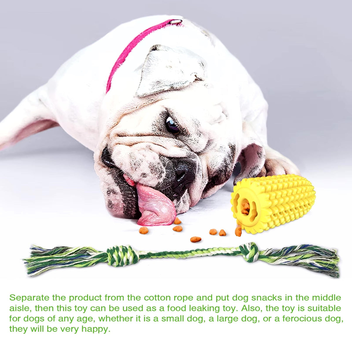 Corn Dog Chew Toy for Aggressive Chewers