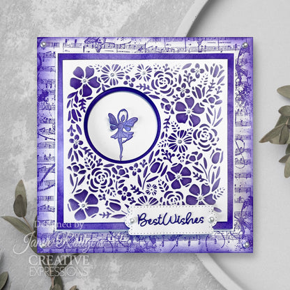Creative Expressions Jamie Rodgers Bountiful Bouquet 6 in x 6 in Stencil