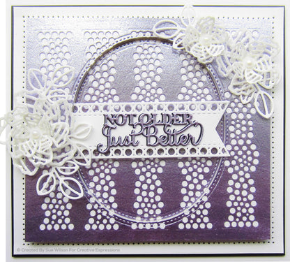 Sue Wilson Endless Options Whitney Background Craft Die