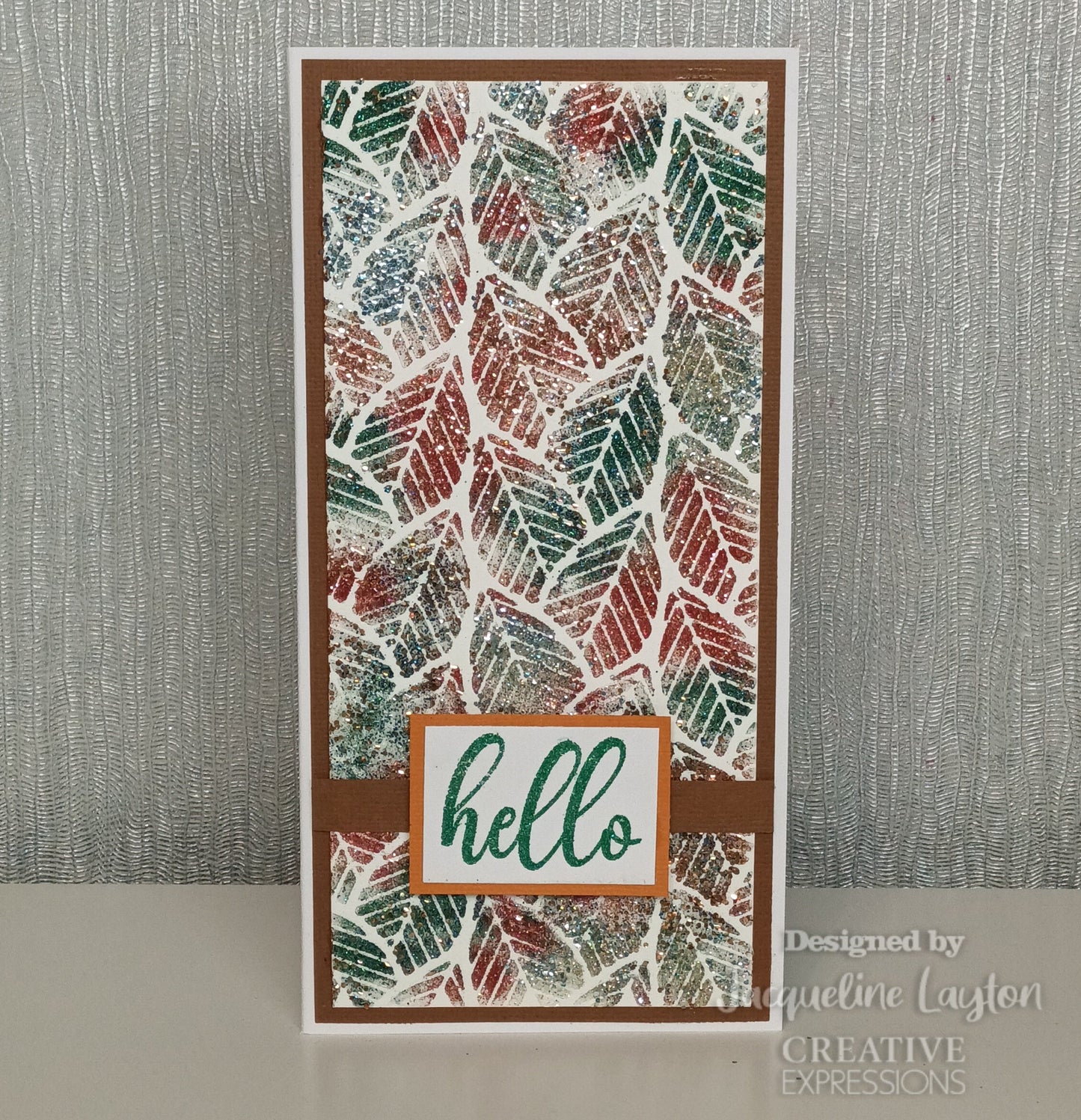 Creative Expressions Linear Leaves DL Stencil 4 in x 8 in (10.0 x 20.3 cm)