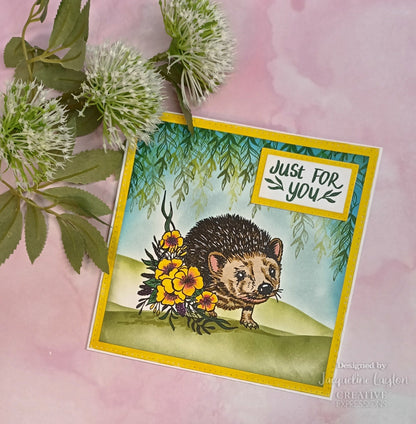 Creative Expressions Designer Boutique Over The Hedge 6 in x 4 in Stamp Set
