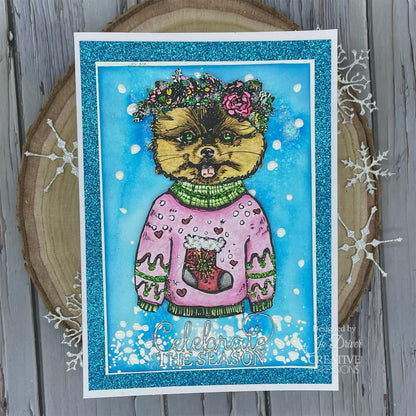Creative Expressions Jane Davenport Merry Cutemas 6 in x 8 in Clear Stamp Set