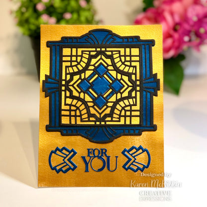 Creative Expressions Sue Wilson Art Deco Collection Ornate Tile Craft Die