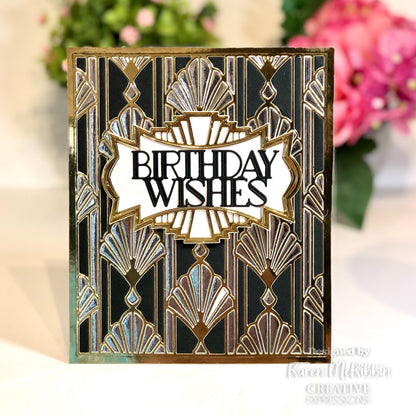 Creative Expressions Sue Wilson Art Deco Collection Grand Labels Craft Die