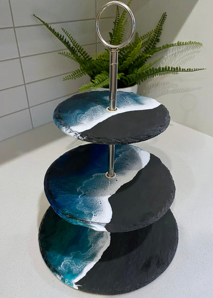 Slate Tiered Serving Platter - AURABAGS SHOP
