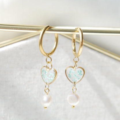 Boucles d'oreilles Perla - Lola (medium) petit coeur