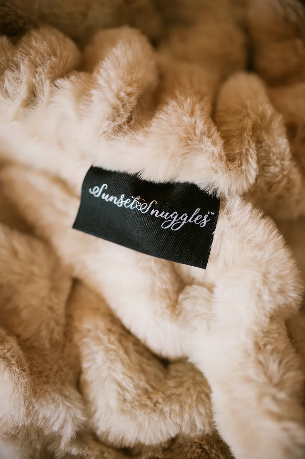 Caramel Swirl Double-sided Minky Blanket