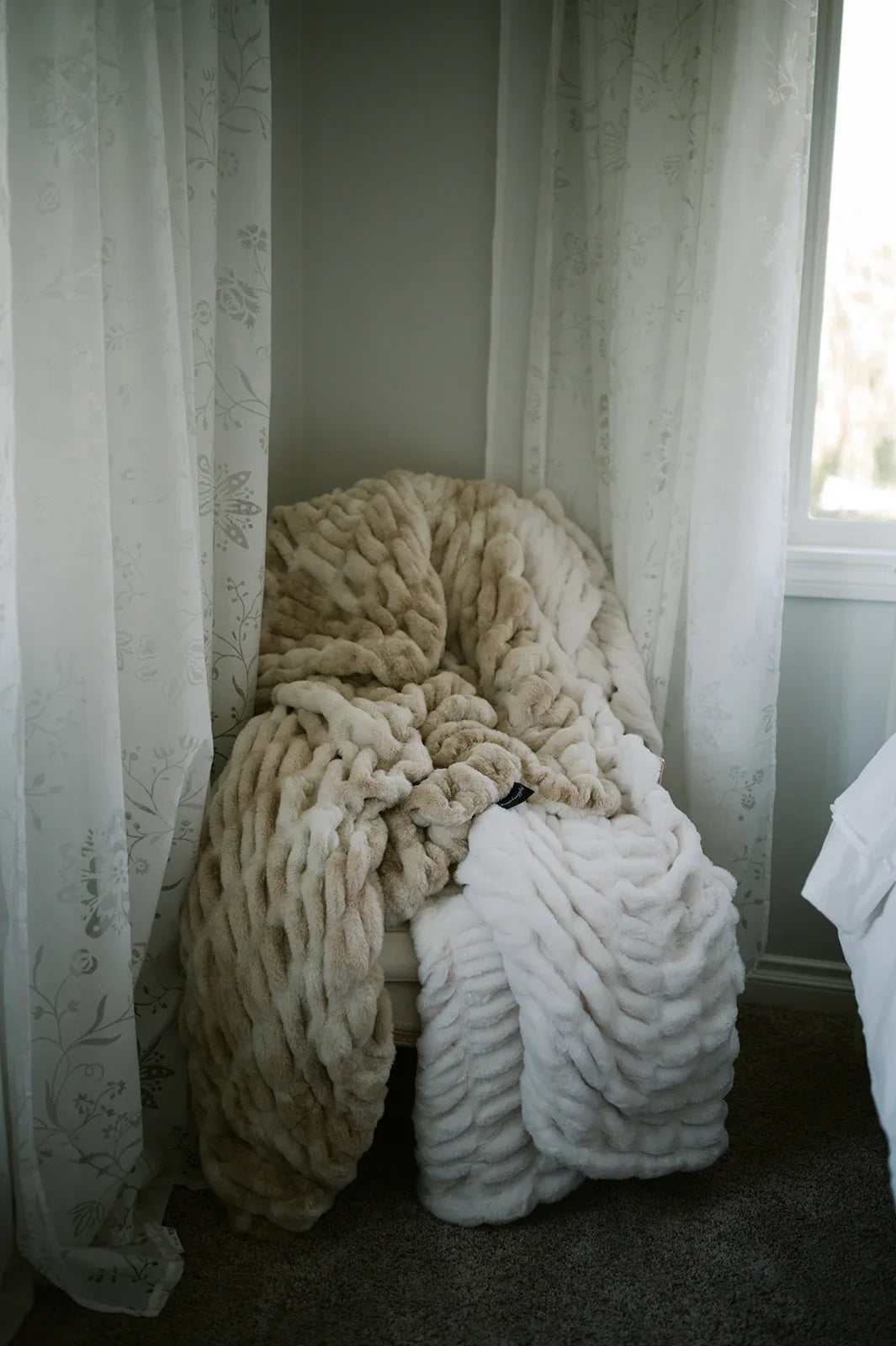 Caramel Swirl Double-sided Minky Blanket