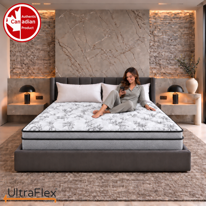 UltraFlex® DYNASTY 9 Inch Firm High Density Foam Mattress with Tight Top Comfort — Made in Canada