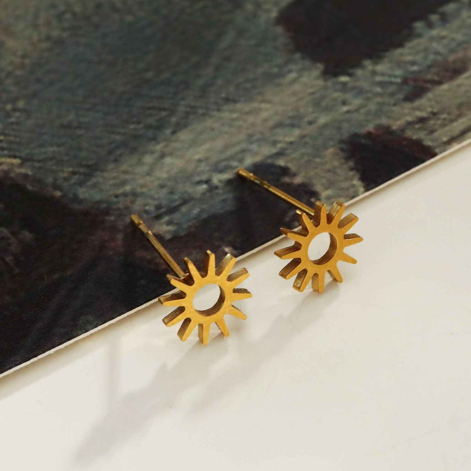 Style EDLA: 'Starry Night' Stud Earrings Gold