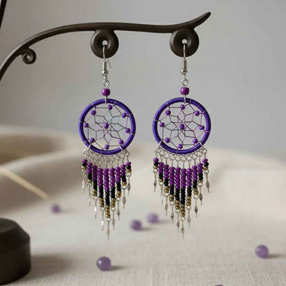 Dark Purple Dreamcatcher Dangles