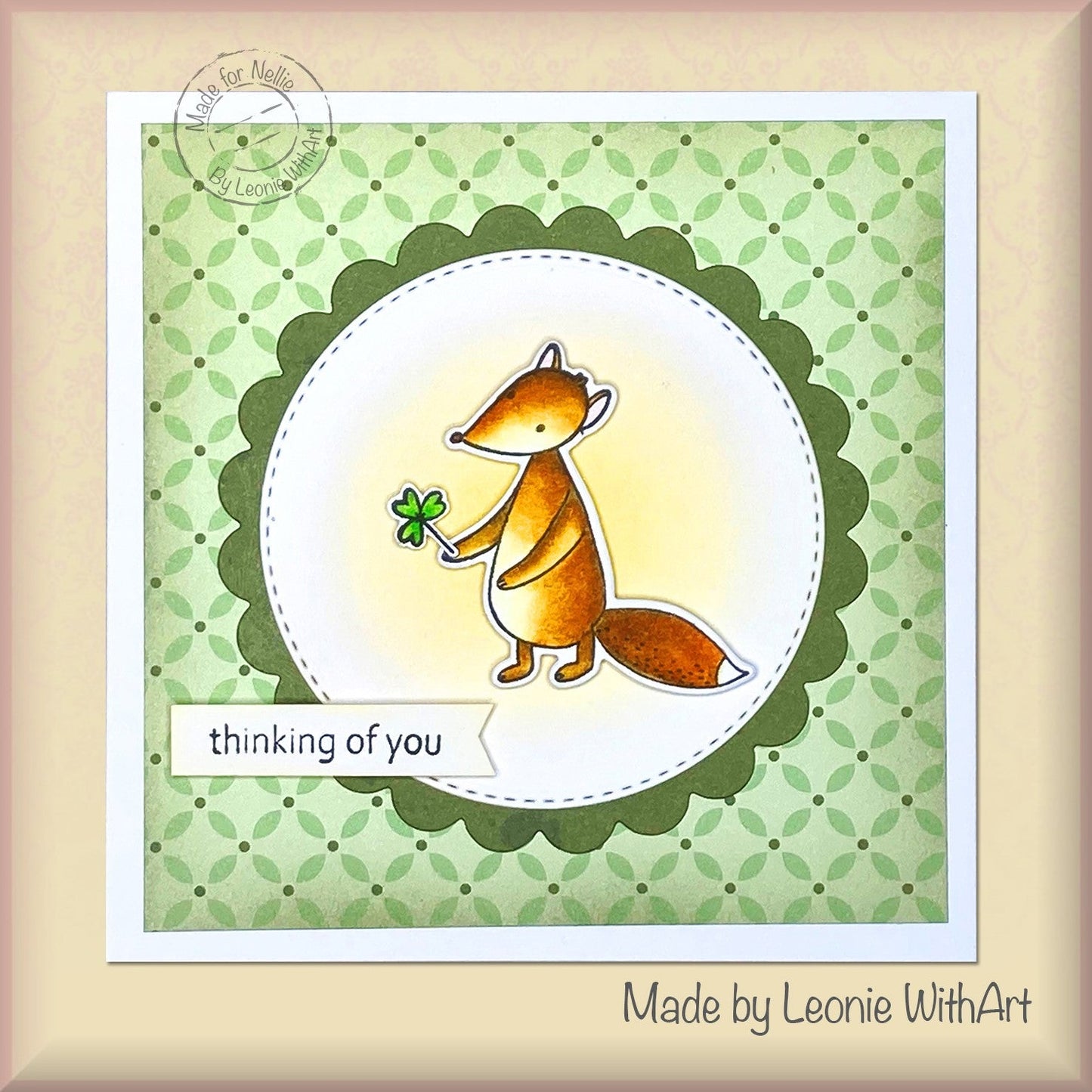 Nellie's Choice Clear Stamp Forest Friends-Just Wanna Say Hi