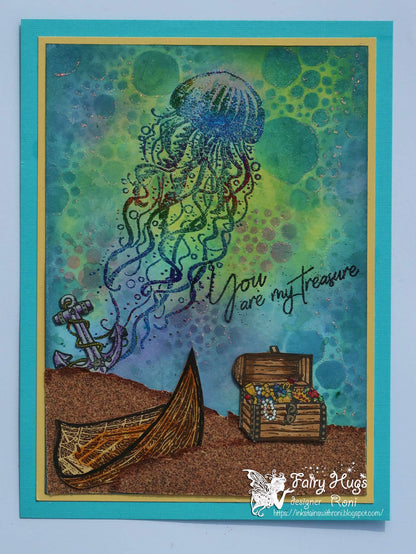 Fairy Hugs Stamps - Row Boat