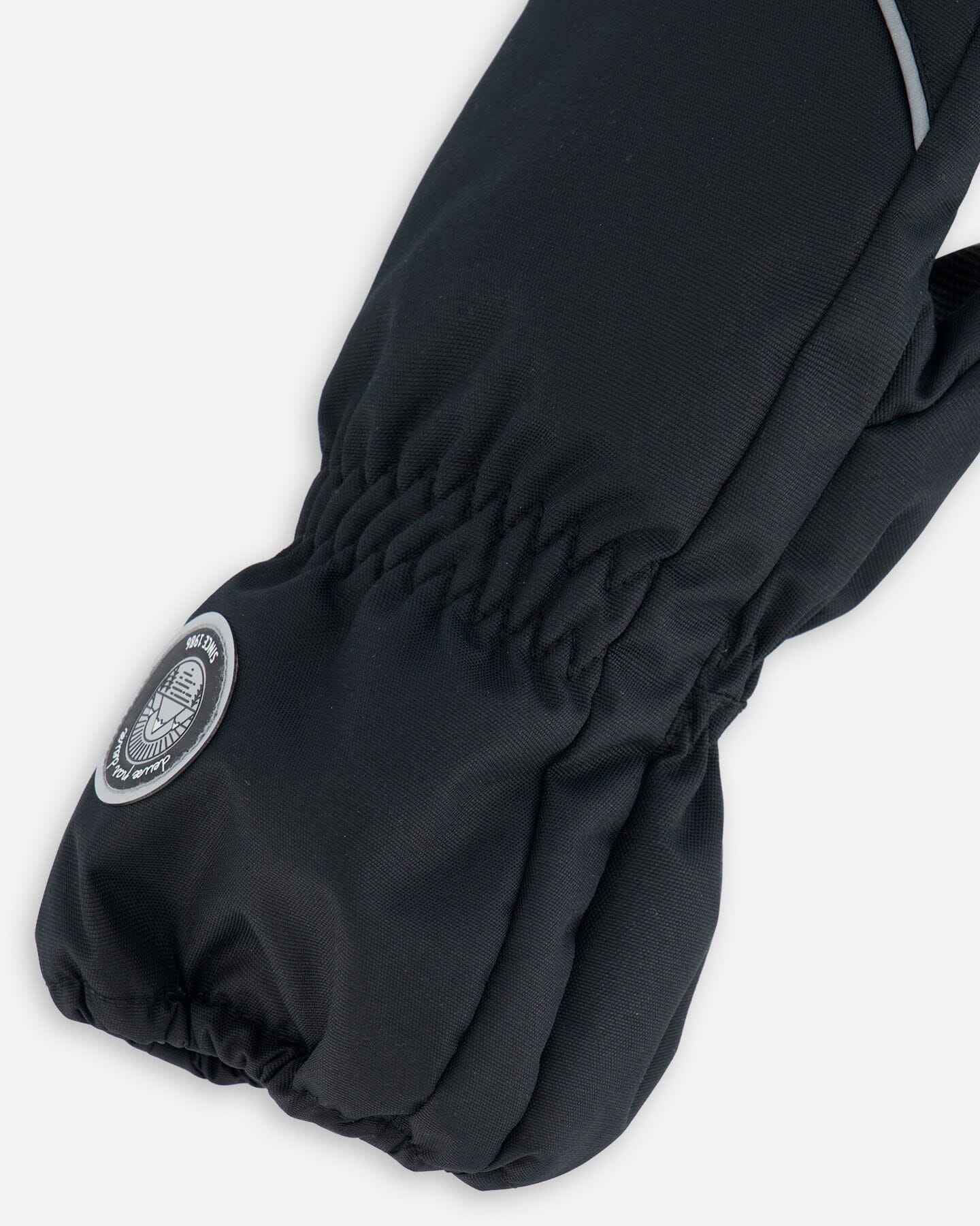 Solid Mittens Black
