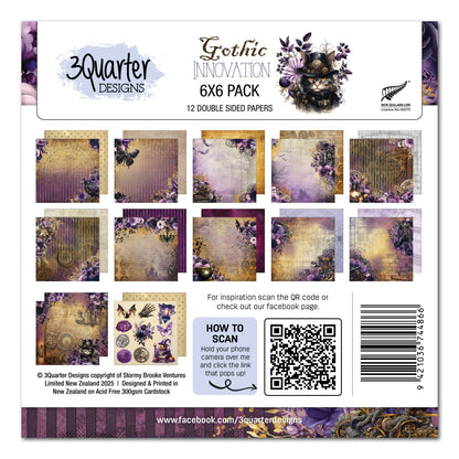 3Quarter Designs Gothic Innovation 6x6 Paper Pack