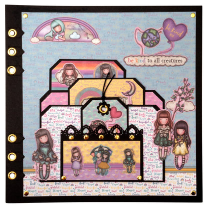 SAN Paper Elements Gorjuss - Be Kind Cut Out Embellishments 166x198x14mm 148 PC nr.08