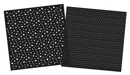 SAN Mask Dots & Hearts/Leaves Gorjuss Essentials 2 PC