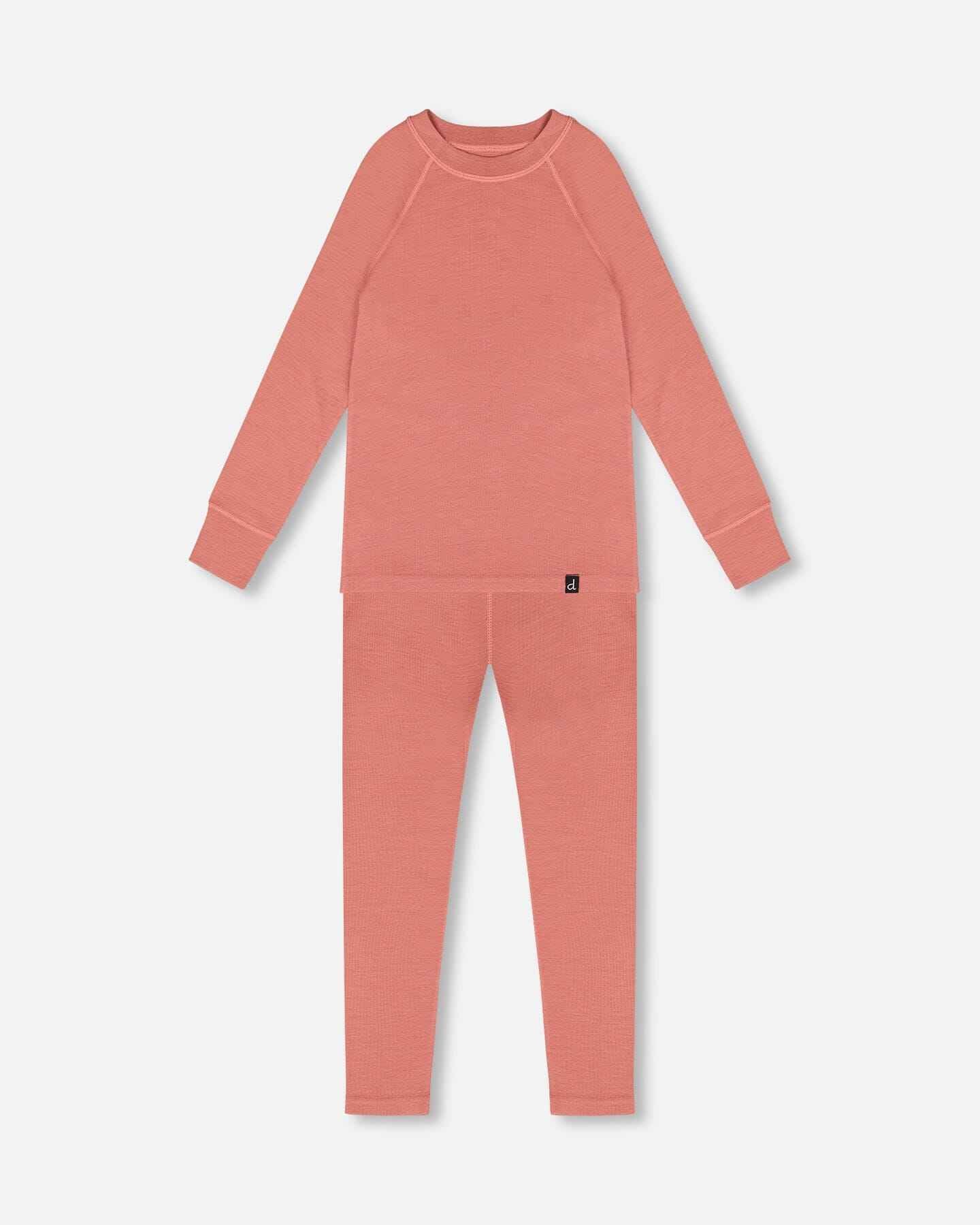 Merino Wool Base Layer Set Dusty Pink