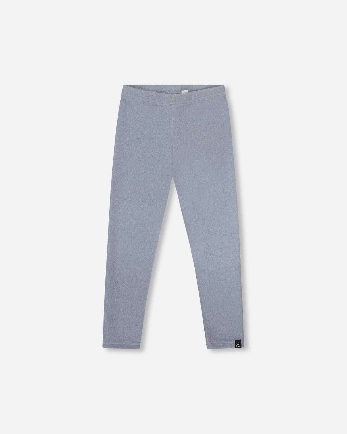 Super Soft Ribbed Leggings Blue Gray