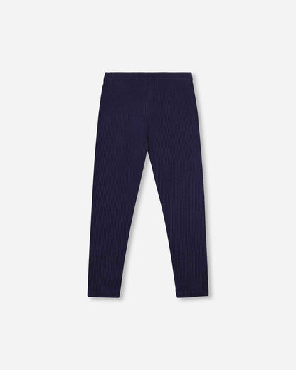 Ribbed Leggings Navy Blue