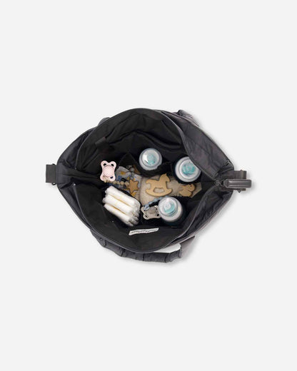 Diaper Bag With Changing Mat Black
