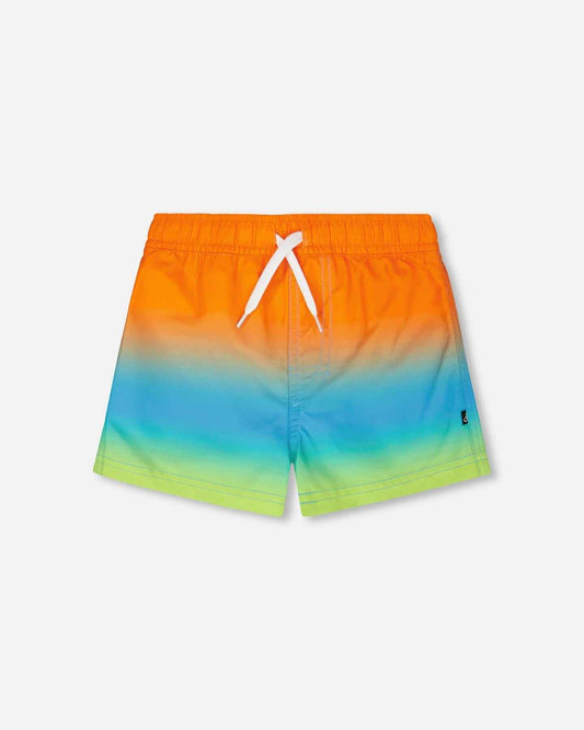 Boardshorts Orange Blue And Green Gradient