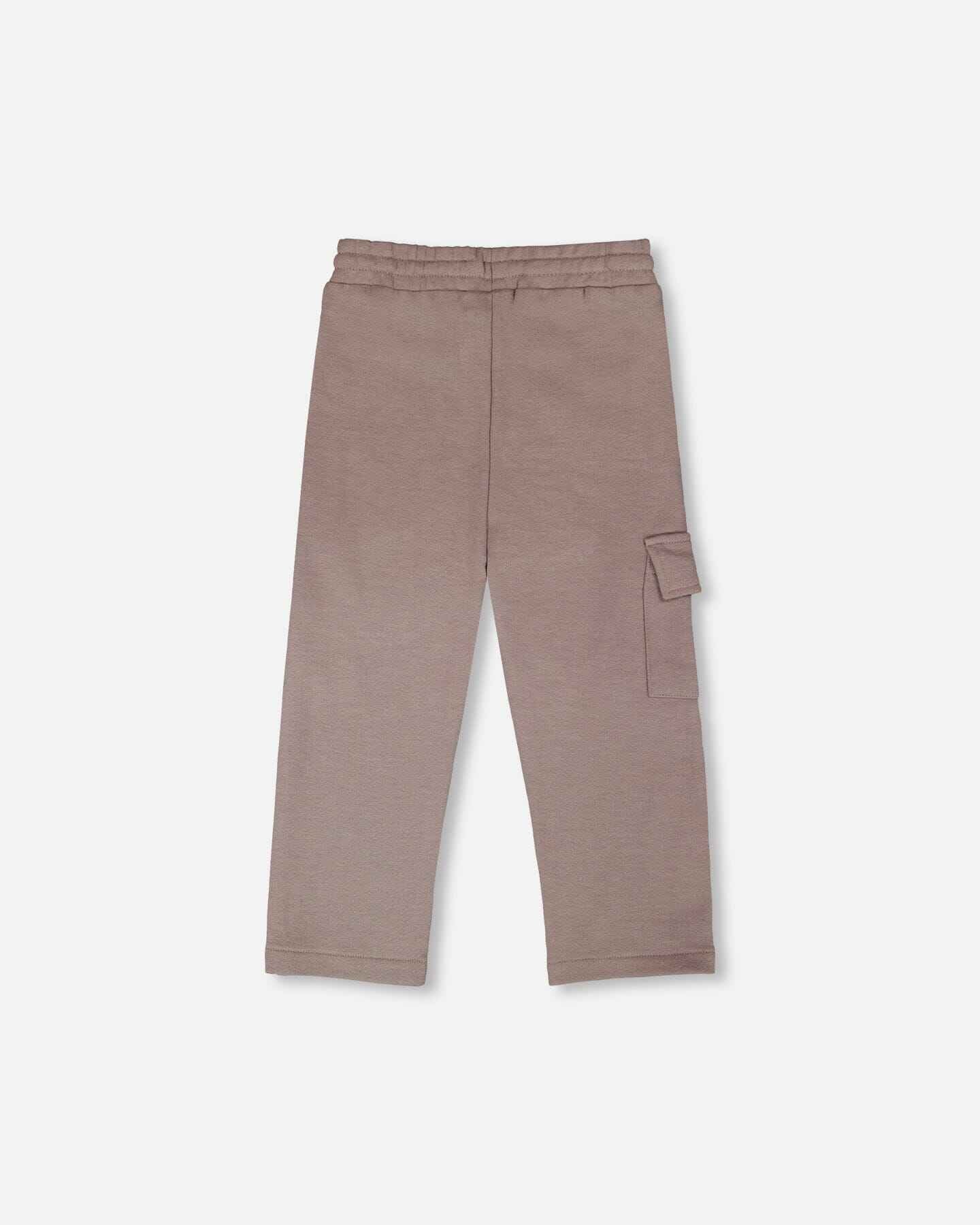 French Terry Sweatpants With Cargo Pocket Taupe