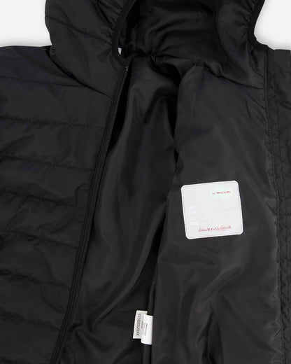Quilted Mid-Season Jacket Black