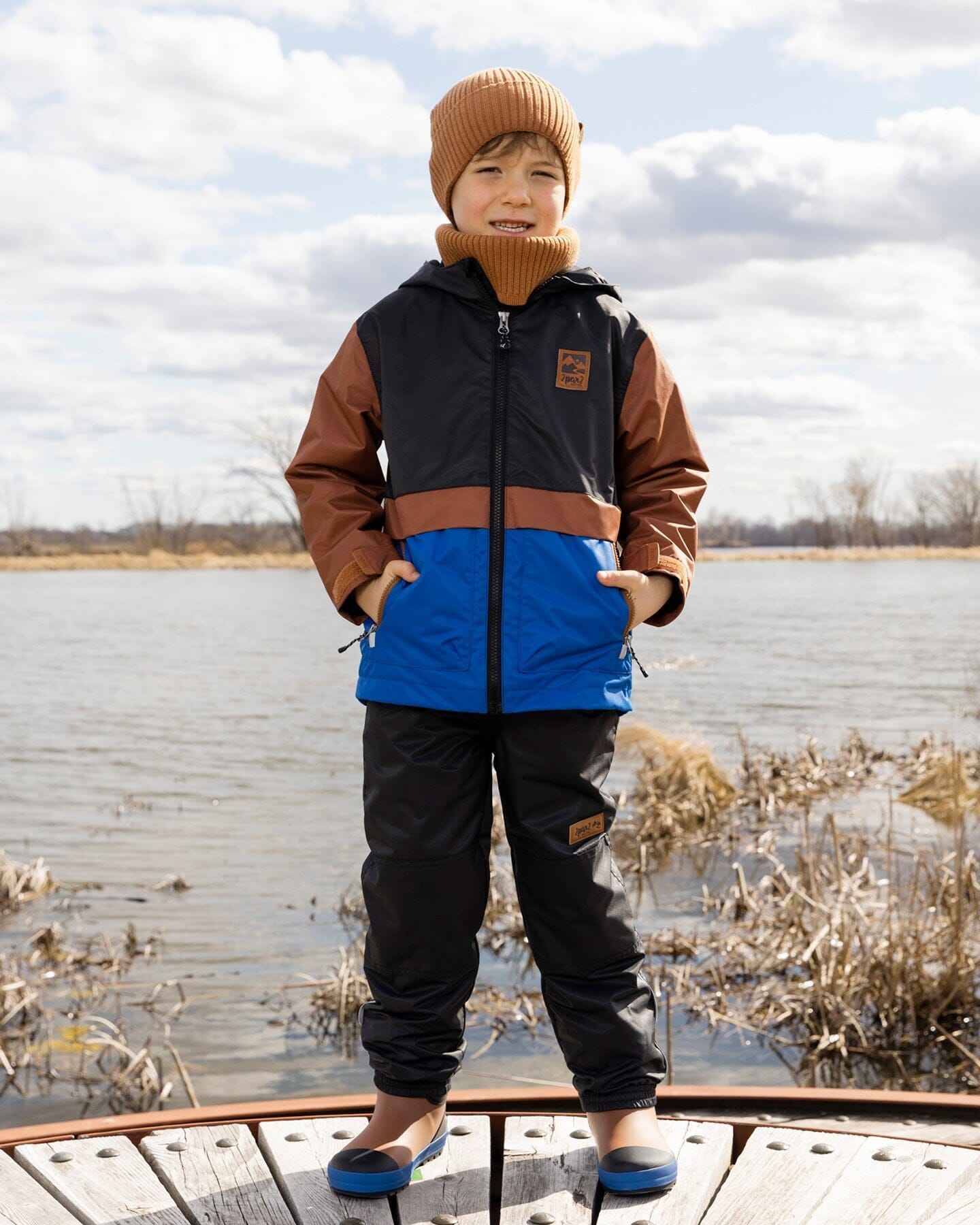 3-In-1 Two-Piece Mid-Season Outerwear Set Black And Brown