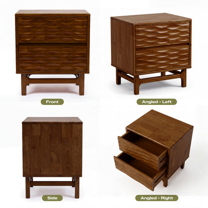 Elara Solid Wood Nightstand